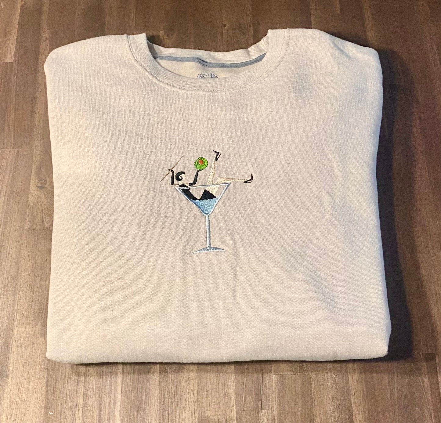 Lady in a Martini Sweatshirt