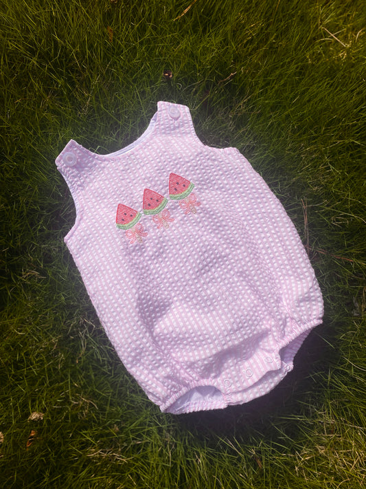 Watermelon Pops Bubble Romper
