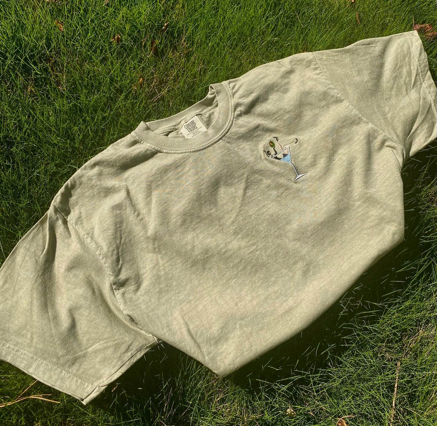 Lady in a Martini Pocket Tee