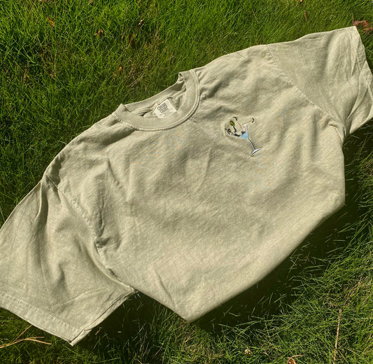 Lady in a Martini Pocket Tee
