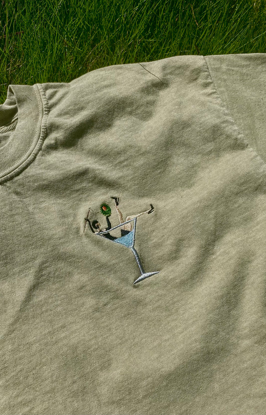 Lady in a Martini Pocket Tee