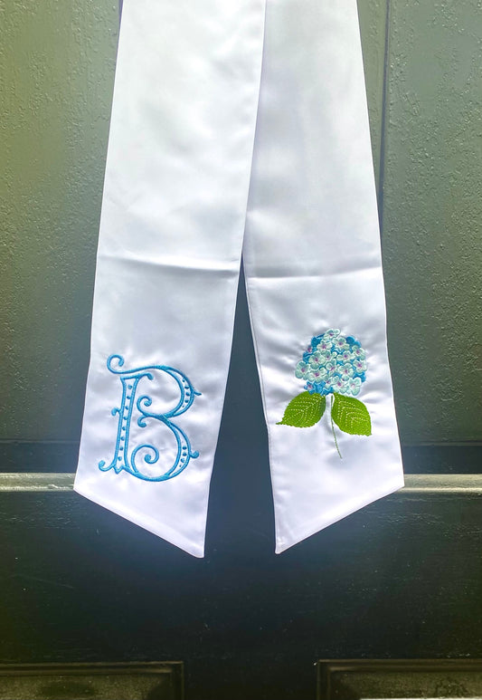 Summertime Hydrangea Wreath Sash